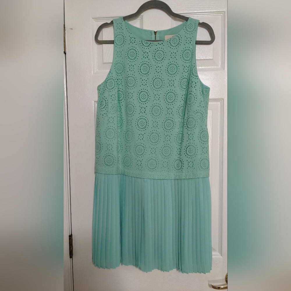 Anne Taylor Loft Mint Green Dress, Size 10